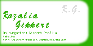 rozalia gippert business card