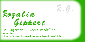 rozalia gippert business card